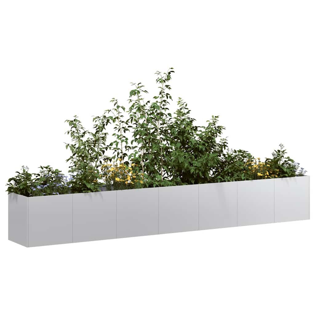 Plantekasse 280x40x40 cm galvaniseret stål