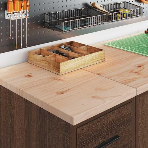 Garageopbevaringsskab brun eg 30x51x85 cm massivt træ fyrretræ