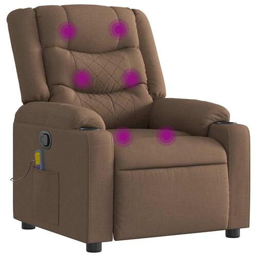 Massagestol stof brun