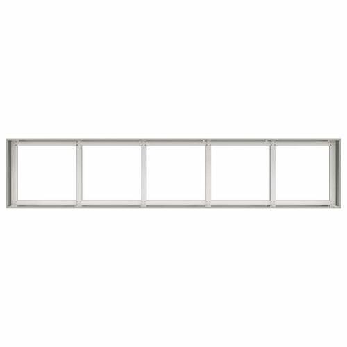 Plantekasse 200x40x40 cm rustfrit stål