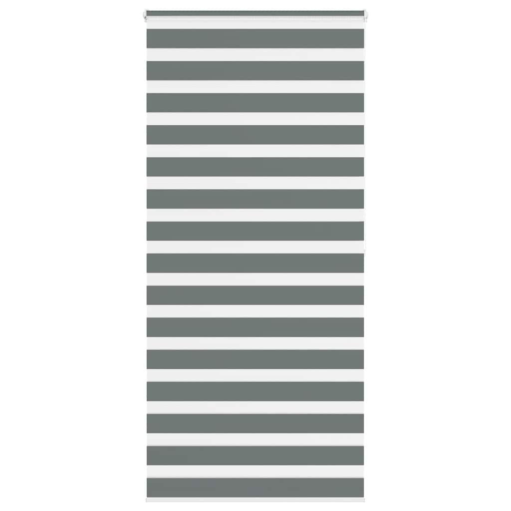 Zebragardin mørkegrå 95x200 cm stofbredde 90,9 cm polyester