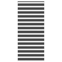 Zebragardin sort 110x230 cm stofbredde 105,9 cm polyester