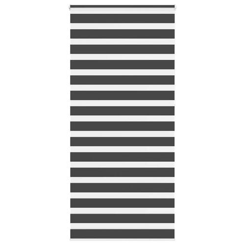 Zebragardin sort 110x230 cm stofbredde 105,9 cm polyester