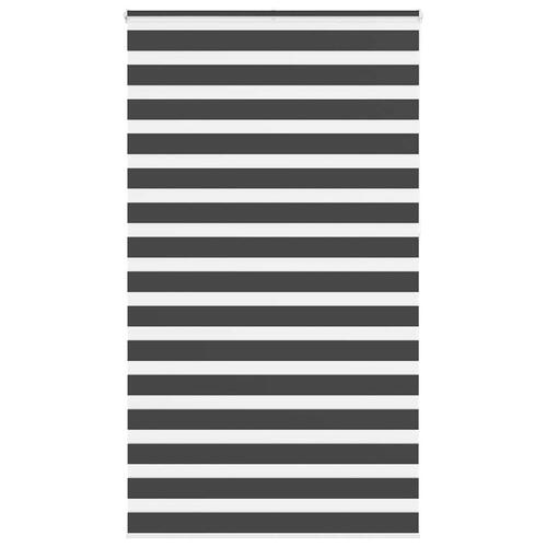 Zebragardin sort 135x230 cm stofbredde 130,9 cm polyester