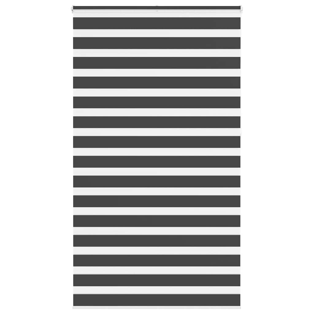 Zebragardin sort 135x230 cm stofbredde 130,9 cm polyester