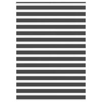 Zebragardin sort 155x200 cm stofbredde 150,9 cm polyester