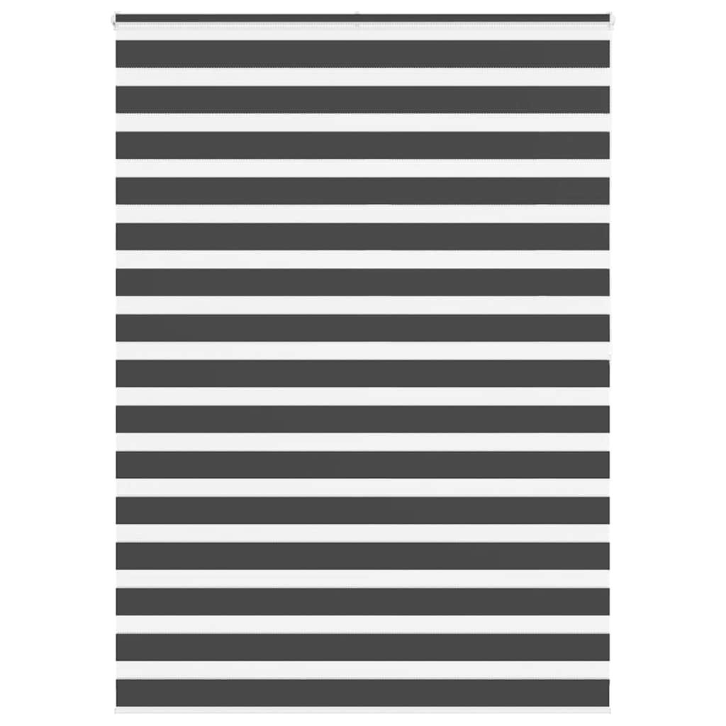 Zebragardin sort 155x200 cm stofbredde 150,9 cm polyester