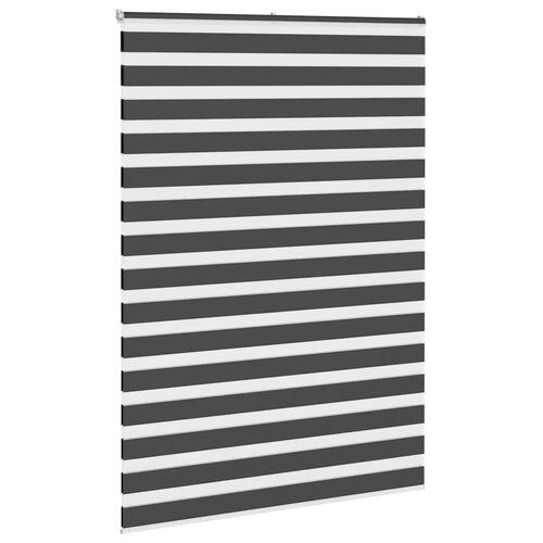 Zebragardin sort 155x200 cm stofbredde 150,9 cm polyester