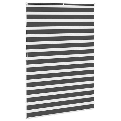 Zebragardin sort 155x200 cm stofbredde 150,9 cm polyester