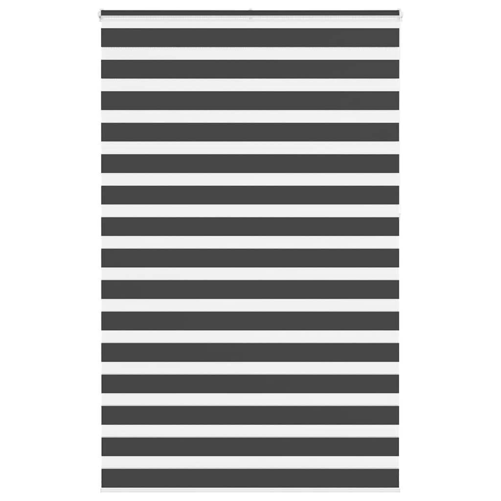 Zebragardin sort 150x230 cm stofbredde 145,9 cm polyester billede