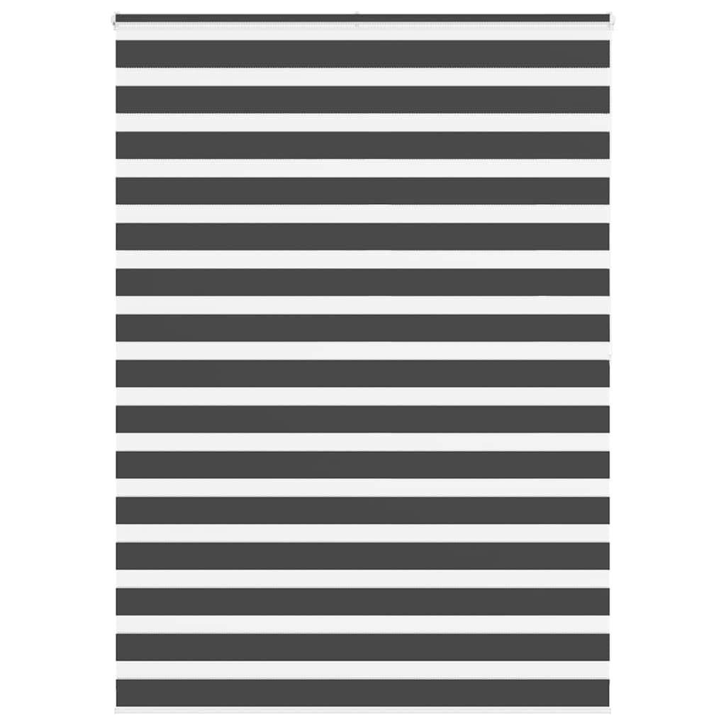 Zebragardin sort 165x200 cm stofbredde 160,9 cm polyester