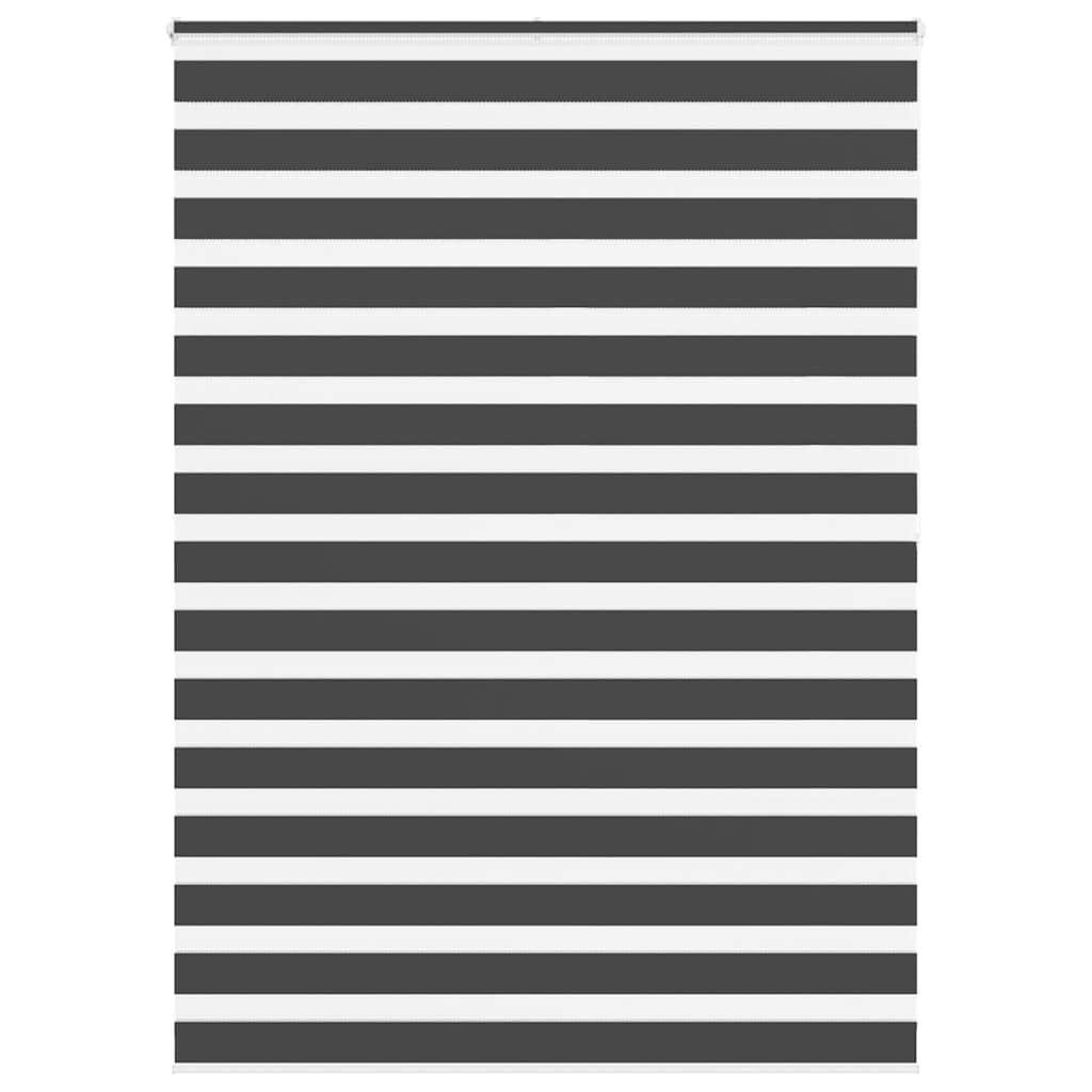 Zebragardin sort 160x200 cm stofbredde 155,9 cm polyester