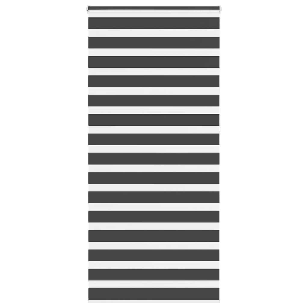 Zebragardin sort 95x230 cm stofbredde 90,9 cm polyester