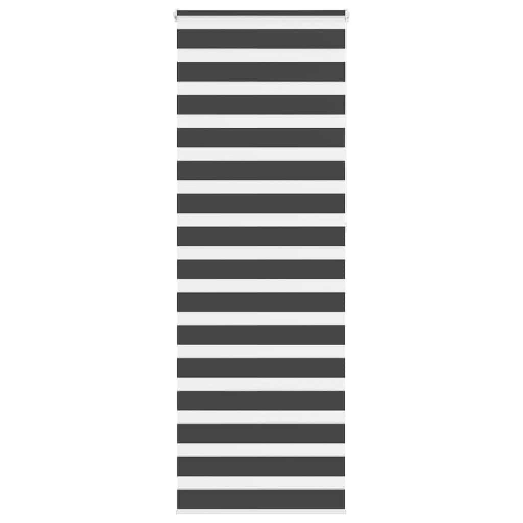 Zebragardin sort 85x230 cm stofbredde 80,9 cm polyester