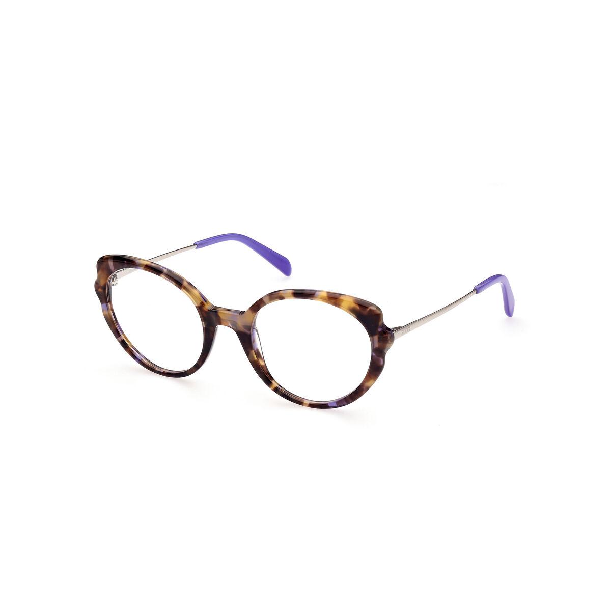 Brillestel dame Emilio Pucci EP5193-52055 - Ø 52 mm, brun acetat