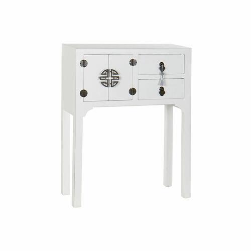 Konsol DKD Home Decor Hvid Sølv Gran Træ MDF (63 x 26 x 83 cm)