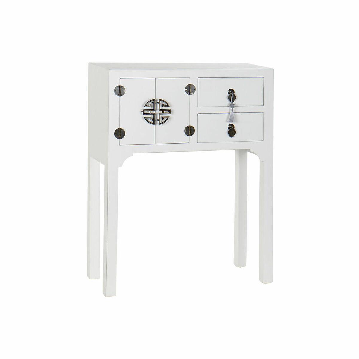 Konsol DKD Home Decor Hvid Sølv Gran Træ MDF (63 x 26 x 83 cm)