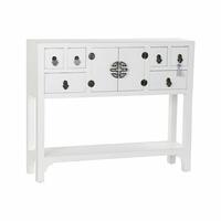 Konsol DKD Home Decor Hvid Sølv Gran Træ MDF (95 x 24 x 79 cm)