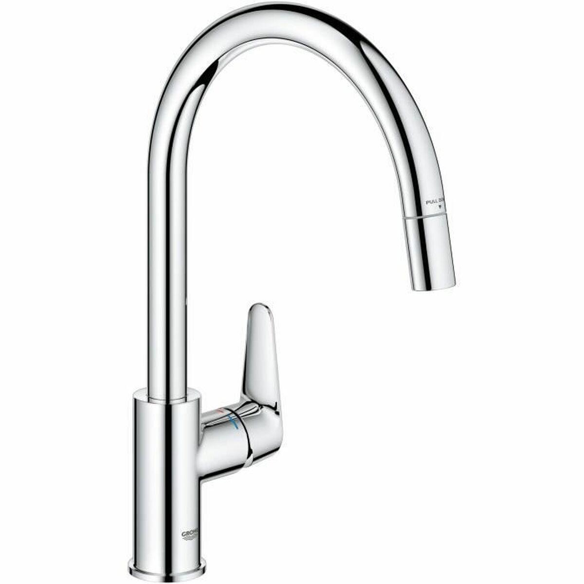 Grohe køkkenarmatur - C-formet, kobber med kromlook
