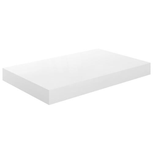 Væghylder 2 stk. 40x23x3,8 cm MDF hvid højglans