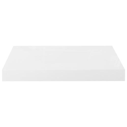 Væghylder 2 stk. 40x23x3,8 cm MDF hvid højglans
