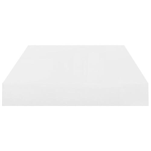 Væghylder 2 stk. 40x23x3,8 cm MDF hvid højglans