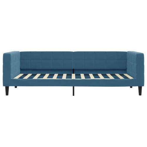 Daybed 90x200 cm velour blå