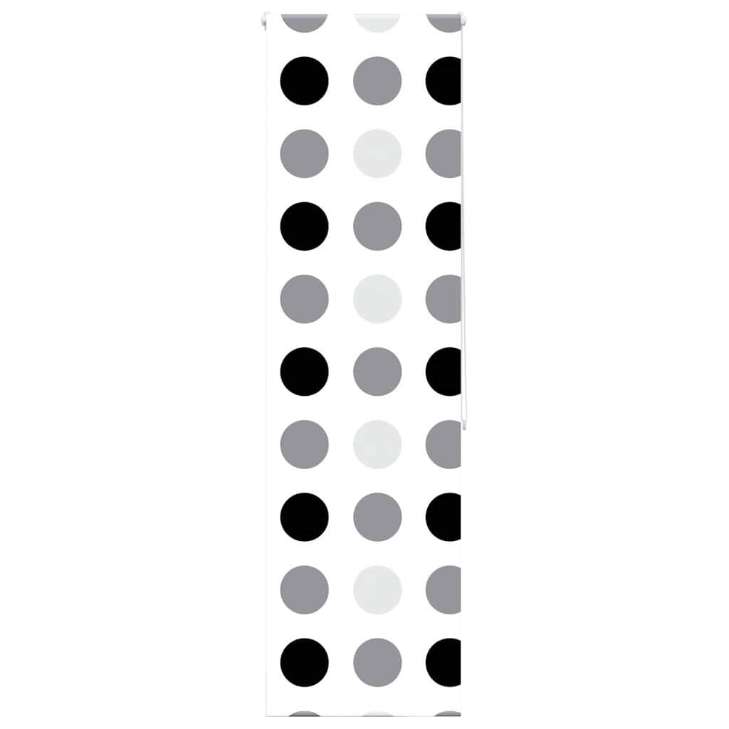 Bruserullegardin Stofbredde 116 Cm Cirkel - uden kassette / 70 x 240 cm