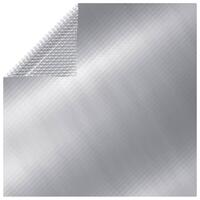 Rektangulært poolovertræk 1000x600 cm PE sølvfarvet