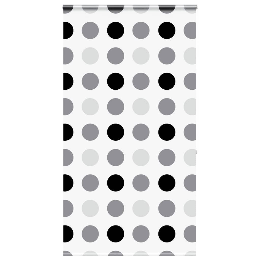 Bruserullegardin Stofbredde 76 Cm Cirkler - med kassette / 120 x 240 cm