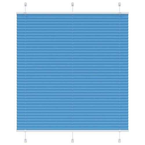 Plisségardin Blå 120x150 cm Stofbredde 119,4 cm Polyester