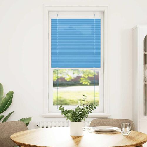 Plisségardin Blå 60x150 cm Stofbredde 59,4 cm Polyester
