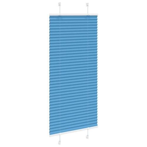Plisségardin Blå 60x150 cm Stofbredde 59,4 cm Polyester