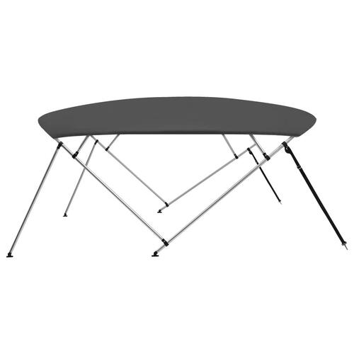 Biminitop med 4 buer 243x(230-244)x137 cm antracitgrå
