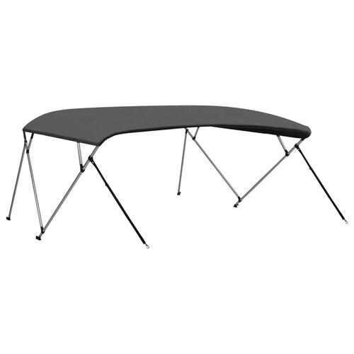Biminitop med 4 buer 243x(230-244)x137 cm antracitgrå