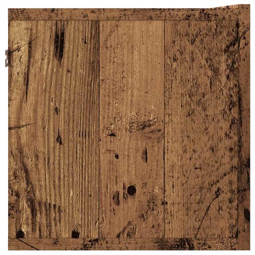 Væghængt tv-bord 80×30×30 cm i konstrueret træ - gammelt træ-look