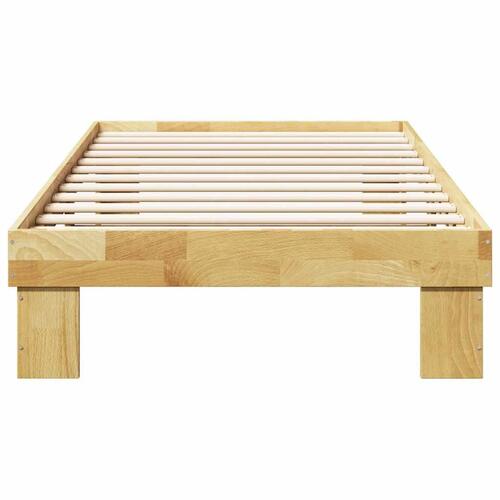Sengeramme uden madras 90x200 cm Massivt træ Eg
