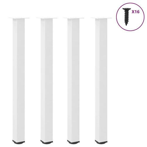 Sofabordben 4 stk. 110-112 cm stål hvid