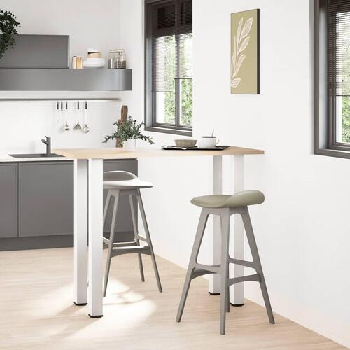 Sofabordben 4 stk. 110-112 cm stål hvid