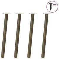 Sofabordben 4 stk. naturstål 72 cm stål