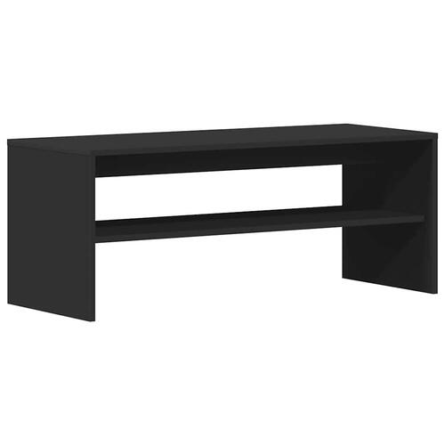 Tv-bord 100x40x40 cm konstrueret træ sort