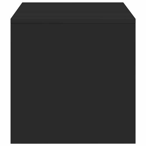 Tv-bord 100x40x40 cm konstrueret træ sort