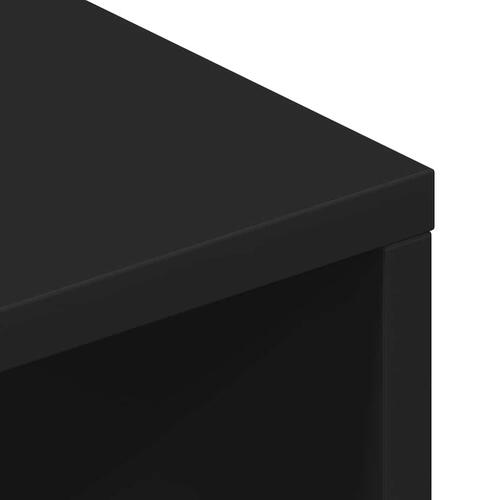 Tv-bord 100x40x40 cm konstrueret træ sort