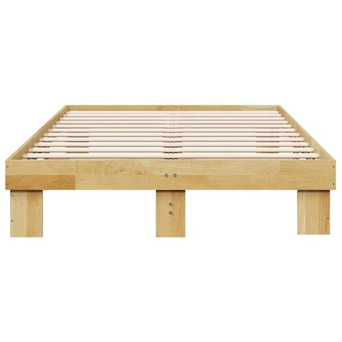 Sengeramme uden madras 120x200 cm Massivt træ Eg