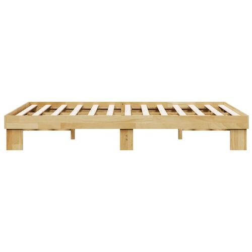 Sengeramme uden madras 120x200 cm Massivt træ Eg