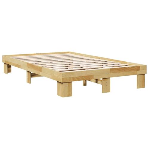Sengeramme uden madras 120x200 cm Massivt træ Eg