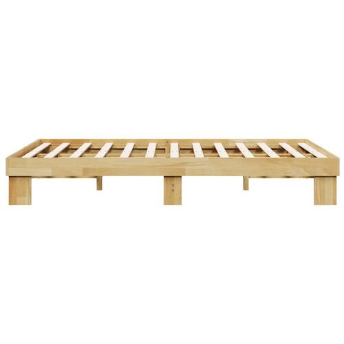 Sengeramme uden madras 120x190 cm Massivt træ Eg