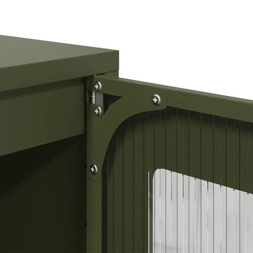 Højskab 68x39x111,5 cm stål olivengrøn