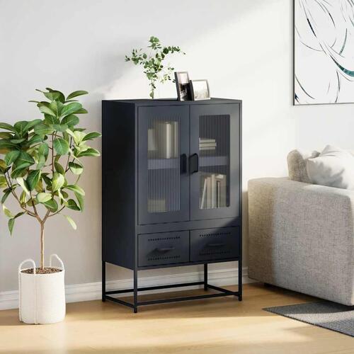 Skab 68x39x111,5 cm stål antracitgrå
