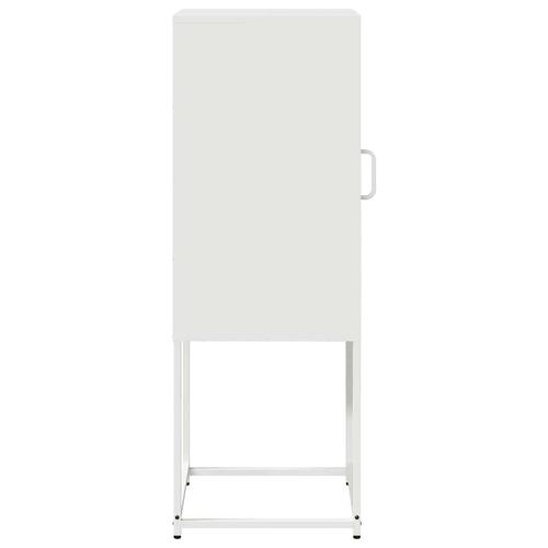 Skænk 36x39x107 cm koldvalset stål hvid